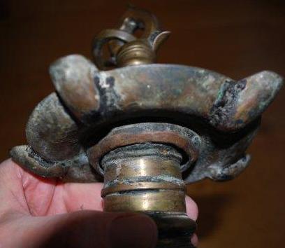Antique Omani brass lamp